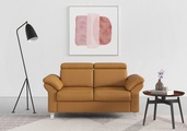 sit&more 2-Sitzer, inklusive Federkern und Kopfteilverstellung