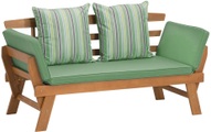 Testrut - Gartensofa Velden - Hellbraun und Grün