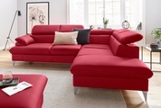 COTTA Ecksofa »Caluso«, inklusive Kopfteilverstellung, wahlweise mit Bettfunktion