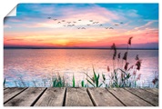 Artland Wandbild »Der See in den Farben der Wolken«