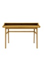 Woodman Schreibtisch »Carteret«, edles Holzfurnier aus Eiche, Gestell Massivholz, Breite 115 cm