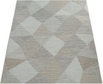 Paco Home Teppich »Kortrijk 743«, rechteckig, 5 mm Höhe, Flachgewebe, modernes Design, Pastell-Farben, In- und Outdoor geeignet, Wohnzimmer