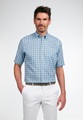 ETERNA KURZARM HEMD COMFORT FIT TWILL HELLGRÜN/BLAU KARIERT