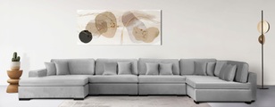 Guido Maria Kretschmer Home&Living Wohnlandschaft »Skara XXL«, Lounge-Sofa XXL mit Federkern-Polsterung, in vielen Bezugsvarianten, auch recycelt