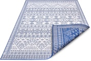 NORTHRUGS Teppich »Doha«, rechteckig, 5 mm Höhe, In- und Outdoor Teppich, Wendbar, gekettelt, strapazierfähig, pflegeleicht, Wohnzimmer, Balkon, Garten, in der EU Hergestellt