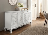 HOME AFFAIRE, Home affaire Sideboard »Rajat«, aus schönem, massivem Mangoholz und beeindruckenden Frontenfräsungen, Breite 175 cm