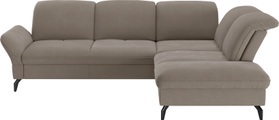 sit&more Ecksofa, Wahlweise mit Bett-, Kopfteil - und Armlehnfunktion, sowie Stauraum