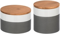 WENKO Vorratsdose »Malta«, (Set, 2 tlg.), (0,75l & 0,45l), im trendigen Farbblockdesign