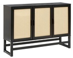 Home affaire Sideboard »Jolene«, mit Rattangeflecht auf den Türfronten, aus Massivholz, in zwei unterschiedlichen Farbvarianten