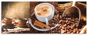 Artland Küchenrückwand »Kaffee - Cappuccino - Heisser Kaffee«