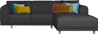 andas Ecksofa »Maroon«, in skandinavischem Design, mit losen Kissen