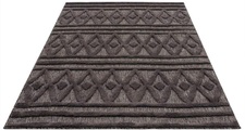 Carpet City Teppich »SANTORINI 58538«, rechteckig, 5 mm Höhe, 3D-Design: Flor erzeugt ein Hoch-Tief-Effekt, In- und Outdoor geeignet