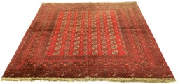 morgenland Wollteppich »Afghan Teppich handgeknüpft rot«, rechteckig, 8 mm Höhe