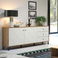 trendteam Sideboard »Touch«, Fräsungen in Rautenoptik