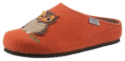 Tofee Pantoffel, mit Eulen-Motiv