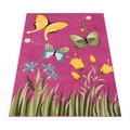 Paco Home Kinderteppich »Alma 940«, rechteckig, 14 mm Höhe, Kurzflor, Kinder Design, Motiv Schmetterlinge, Kinderzimmer