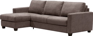 Home affaire Ecksofa »Arezzo«, Recamiere links oder rechts montierbar, mit Schlaffunktion, inkl. Matratze und klappbaren Metallgestell