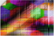 Artland Wandbild »Bunte Linien II«, Muster, (1 St.), in vielen Grössen & Produktarten - Alubild / Outdoorbild für den Aussenbereich, Leinwandbild, Poster, Wandaufkleber / Wandtattoo auch für Badezimmer geeignet
