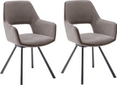 MCA furniture Esszimmerstuhl »Bayonne«, (Set), 2 St., 2-er Set mit Stoffbezug, Stuhl 180°drehbar mit Nivellierung, belastbar bis 120 kg