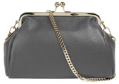 Cluty Abendtasche, (1 tlg.), echt Leder, Made in Italy
