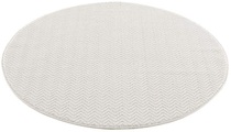 Carpet City Teppich »Fancy«, rund, 12 mm Höhe, Kurzflor, Einfarbig, 3D-Optik, Wohnzimmer