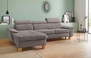exxpo - sofa fashion Ecksofa, inklusive Kopfteilverstellung, wahlweise mit Bettfunktion und Bettkasten