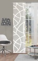 HOME WOHNIDEEN Schiebegardine »CASS?, Leinen-Voile, mit transparentem Scherli