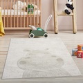 Carpet City Kinderteppich »MARA703«, rechteckig, Kinderzimmer Teppich Tiere Beige Spielzimmer