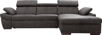 exxpo - sofa fashion Ecksofa, inklusive Kopfteil- und Armteilverstellung, wahlweise mit Bettfunktion