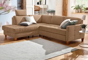 Home affaire Ecksofa »Earl«, wahlweise auch mit Bettfunktion oder Bettfunktion mit Bettkasten