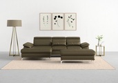 sit&more Ecksofa »Cabrio«, mit Sitztiefen- und Armteilverstellung sowie Federkern, 2 Nierenkissen