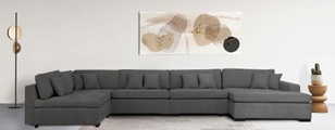 Guido Maria Kretschmer Home&Living Wohnlandschaft »Skara XXL«, Lounge-Sofa XXL mit Federkern-Polsterung, in vielen Bezugsvarianten, auch recycelt