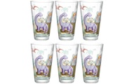Leonardo Kindertrinkglas Avventura 300 ml, 6 Stück, Dinosaurier