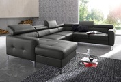 Cotta, COTTA Polstergarnitur, (Set), Set: bestehend aus Wohnlandschaft und Hocker, Sofa wahlweise mit Bettfunktion
