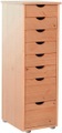 my home Kommode »Gava«, aus schönem massivem Kiefernholz, mit vielen Stauraummöglichkeiten, Breite 34 cm