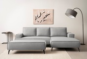 andas Sitzgruppe »TVINNU, Polsterecke L-Form, Schlaffunktion, mit Hocker« Set, 2 Stk. tlg. Set, stellbar zum Schlafsofa (Krokodilverbinder)