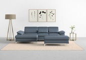 sit&more Ecksofa »Cabrio«, mit Sitztiefen- und Armteilverstellung sowie Federkern, 2 Nierenkissen