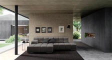 designwerk Ecksofa »Temple«, Recamiere links oder rechts, mit Sitztiefenverstellung