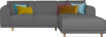 andas Ecksofa »Maroon«, in skandinavischem Design, mit losen Kissen