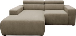 DOMO collection Ecksofa »Brandon kleine Ausführung B/T/H: 214/100/80 cm«, Mit Kopfteilverstellung, auch in Leder und Cord