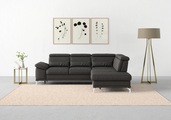 sit&more Ecksofa »Cabrio«, mit Sitztiefenverstellung und Federkern, 3 Nierenkissen