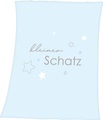 babybest® Microfaserflauschdecke Kleiner Schatz hellblau