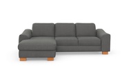 sit&more Ecksofa »Durness«, mit Federkern und hochwertigen Massivholzfüssen, wahlweise mit Kopfteilverstellung, Bettfunktion und Bettkasten oder mit Bettfunktion und Bettkasten