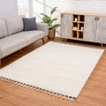 Carpet City Hochflor-Teppich »Pulpy 100«, rechteckig, 30 mm Höhe, mit Fransen, Wohnzimmer