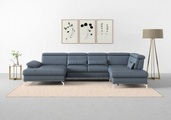 sit&more Wohnlandschaft »Cabrio«, Sitztiefenverstellung und Federkern, jeweils inklusive 3 Nierenkissen