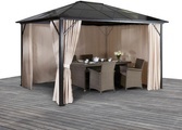 KONIFERA Pavillon »Aruba«, (Set), BxT: 300x300 cm
