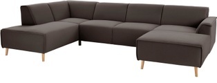 andas Wohnlandschaft »Janek«, mit Federkern und Keder in scandinavischem Design