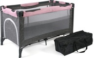 CHIC4BABY Baby-Reisebett »Luxus, Melange Rosa«, inkl. Transporttasche