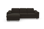 sit&more Ecksofa »Durness«, mit Federkern und hochwertigen Edelstahlfüssen, wahlweise mit Kopfteilverstellung, Bettfunktion und Bettkasten oder mit Bettfunktion und Bettkasten