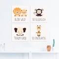 Lüttenhütt Leinwandbild »Tiere«, Tiere, (Set, 4 St., 4 Teile), 4er Set in verschiedenen Grössen